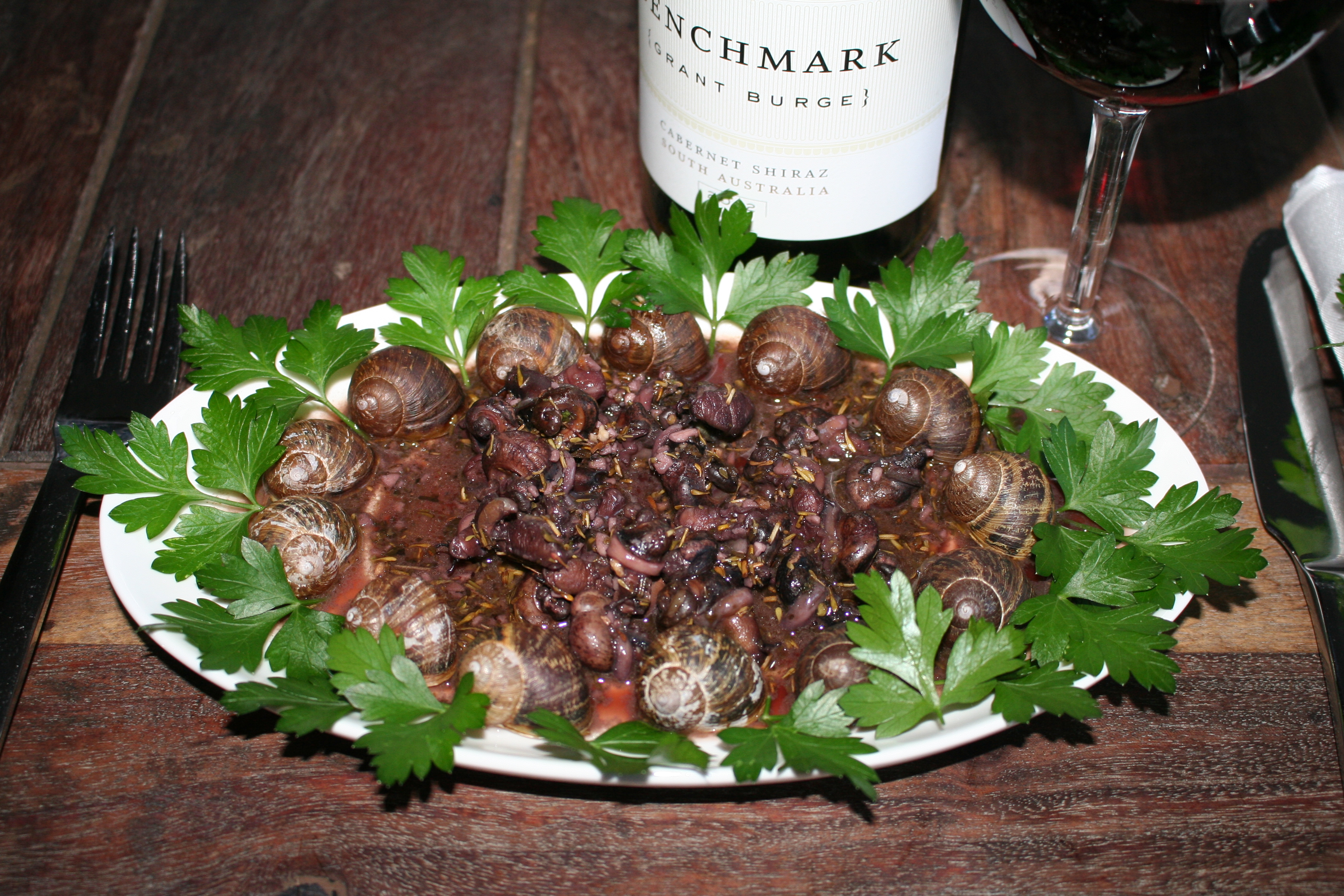 Plate of snails